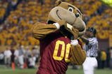 MINNEAPOLIS, MN - SEPTEMBER 08: Mascot Goldy Gopher of the Minnesota Golden cheers during the game against the Miami of Ohio Redhawks as Minnesota defeated Miami of Ohio 41-35 in triple overtime at the Metrodome on September 8, 2007 in Minneapolis, Minnesota. (Photo by Doug Pensinger/Getty Images)