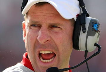 JACKSONVILLE, FL - JANUARY 1:  Head coach Bo Pelini of the Nebraska Cornhuskers yells to his team during the Konica Minolta Gator Bowl against the Clemson Tigers at Jacksonville Municipal Stadium January 1, 2009 in Jacksonville, Florida.  (Photo by Sam Greenwood/Getty Images)