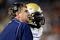 ATLANTA - OCTOBER 17:  Head coach Paul Johnson (L) of the Georgia Tech Yellow Jackets converses with quarterback Josh Nesbitt #9 after his touchdown against the Virginia Tech Hokies at Bobby Dodd Stadium on October 17, 2009 in Atlanta, Georgia.  (Photo by Kevin C. Cox/Getty Images)