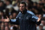 LONDON - MARCH 19:  Caretaker manager Stuart Pearce of Manchester City looks puzzled during the Barclays Premiership match between Tottenham Hotspur and Manchester City at White Hart Lane Stadium on March 19, 2005 in London. (Photo by Christopher Lee/Getty Images)