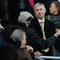 HULL, ENGLAND - NOVEMBER 08: Adam Pearson, Hull City Chairman talks to a supporter during the Barclays Premier League match between Hull City and Stoke City at the KC Stadium on November 8, 2009 in Hull, England.  (Photo by Michael Regan/Getty Images)