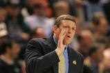 WORCESTER, MA - MARCH 18:  Coach Kirk Speraw of the Central Florida Golden Knights yells during a game against the Connecticut Huskies in the first round of the NCAA Men's Basketball Championship at the DCU Center March 18, 2005 in Worcester, Massachusetts.  (Photo By Jim McIsaac/Getty Images)
