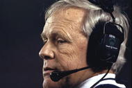 30 Dec 1998: A portrait of head coach Dick Tomey of the Arizona Wildcats as he watches from the sidelines during the Holiday Bowl against the Nebraska Cornhuskers at the Qualcomm Stadium in San Diego, California. Arizona defeated Nebraska 23-20. Mandatory Credit: Todd Warshaw  /Allsport