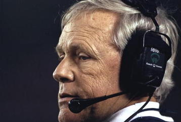 30 Dec 1998: A portrait of head coach Dick Tomey of the Arizona Wildcats as he watches from the sidelines during the Holiday Bowl against the Nebraska Cornhuskers at the Qualcomm Stadium in San Diego, California. Arizona defeated Nebraska 23-20. Mandatory Credit: Todd Warshaw  /Allsport