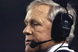 30 Dec 1998: A portrait of head coach Dick Tomey of the Arizona Wildcats as he watches from the sidelines during the Holiday Bowl against the Nebraska Cornhuskers at the Qualcomm Stadium in San Diego, California. Arizona defeated Nebraska 23-20. Mandatory Credit: Todd Warshaw  /Allsport