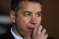 BLACKBURN, ENGLAND - OCTOBER 27: Peterborough manager Darren Ferguson looks on during the Carling Cup 4th Round match between Blackburn Rovers and Peterborough United at Ewood Park on October 27, 2009 in Blackburn, England. (Photo by Michael Regan/Getty Images)