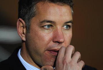 BLACKBURN, ENGLAND - OCTOBER 27: Peterborough manager Darren Ferguson looks on during the Carling Cup 4th Round match between Blackburn Rovers and Peterborough United at Ewood Park on October 27, 2009 in Blackburn, England.  (Photo by Michael Regan/Getty Images)