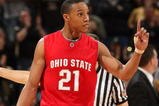 INDIANAPOLIS - MARCH 15:  Evan Turner #21 of the Ohio State Buckeyes gestures on court against the Purdue Boilermakers during the final of the Big Ten Men's Basketball Tournament at Conseco Fieldhouse on March 15, 2009 in Indianapolis, Indiana.  (Photo by Jonathan Daniel/Getty Images)
