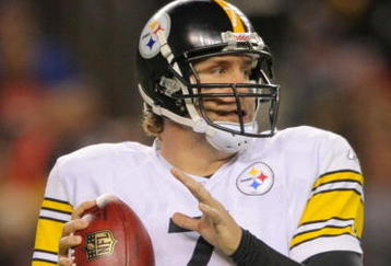 DENVER - NOVEMBER 09: Ben Roethlisberger #7 of the Pittsburgh Steelers drops back to pass against the Denver Broncos at Invesco Field at Mile High on November 09, 2009 in Denver, Colorado. (Photo by Doug Pensinger/Getty Images)