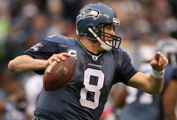 SEATTLE - NOVEMBER 08:  Quarterback Matt Hasselbeck #8 of the Seattle Seahawks scrambles against the Detroit Lions on November 8, 2009 at Qwest Field in Seattle, Washington. The Seahawks defeated the Lions 32-20. (Photo by Otto Greule Jr/Getty Images)