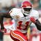 JACKSONVILLE, FL - NOVEMBER 08:  Wide receive Chris Chambers #11 of the Kansas City Chiefs runs a pass pattern while taking on the Jacksonville Jaguars at Jacksonville Municipal Stadium on November 8, 2009 in Jacksonville, Florida. The Jaguars defeated the Chiefs 24-21.  (Photo by Doug Benc/Getty Images)