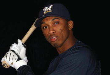 MARYVALE, AZ - FEBRUARY 19: Alcides Escobar of the Milwaukee Brewers poses during photo day at the Brewers spring training complex on February 19, 2009 in Maryvale, Arizona. (Photo by Ronald Martinez/Getty Images)