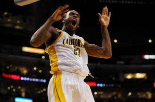 LOS ANGELES, CA - MARCH 12: Guard Patrick Christopher #23 of the California Golden Bears dunks the ball against the USC Trojans in the Pacific Life Pac-10 Men's Basketball Tournament at the Staples Center on March 12, 2009 in Los Angeles, California. (Photo by Harry How/Getty Images)