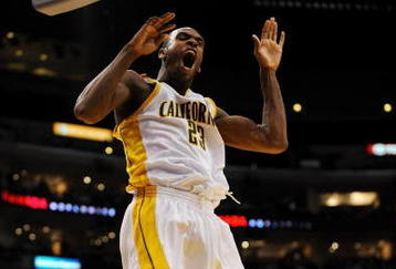 LOS ANGELES, CA - MARCH 12:  Guard Patrick Christopher #23 of the California Golden Bears dunks the ball against the USC Trojans in the Pacific Life Pac-10 Men's Basketball Tournament at the Staples Center on March 12, 2009 in Los Angeles, California.  (Photo by Harry How/Getty Images)
