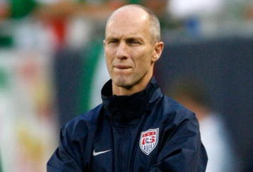 CHICAGO - JULY 23:  Head coach Bob Bradley of the USA looks on against Honduras during their CONCACAF Cup Semifinal match at Soldier Field on July 23, 2009 in Chicago, Illinois.  (Photo by Brian Kersey/Getty Images)
