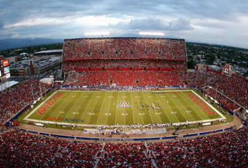 TUSCON - OCTOBER 4:  A general view of the field taken during the game between the Arizona Wildcats and the Washington Huskies on October 4, 2008 at Arizona Stadium in Tucson, Arizona. (Photo by: Gregory Shamus/Getty Images)