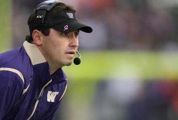 SEATTLE - OCTOBER 24:  Head coach Steve Sarkisian of the Washington Huskies looks on from the sidelines during the game against the Oregon Ducks on October 24, 2009 at Husky Stadium in Seattle, Washington. The Ducks defeated the Huskies 43-19. (Photo by Otto Greule Jr/Getty Images)