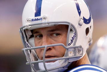 INDIANAPOLIS - NOVEMBER 08:  Peyton Manning #18 of the Indianapolis Colts is pictured during the NFL game against the Houston Texans at Lucas Oil Stadium on November 8, 2009 in Indianapolis, Indiana.  The Colts won 20-17.  (Photo by Andy Lyons/Getty Images)