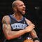NEW YORK - NOVEMBER 09: Carlos Boozer #5 of the Utah Jazz celebrates defeating the New York Knicks at Madison Square Garden on November 9, 2009 in New York City. NOTE TO USER: User expressly acknowledges and agrees that, by downloading and or using this photograph, User is consenting to the terms and conditions of the Getty Images License Agreement. (Photo by Nick Laham/Getty Images)