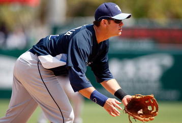 FORT MYERS, FL - MARCH 08:  Infielder Evan Longoria #3 of the Tampa Bay Rays gets into position against the Boston Red Sox during a Grapefruit League Spring Training Game at City of Palms Park on March 8, 2009 in Fort Myers, Florida.  (Photo by J. Meric/Getty Images)