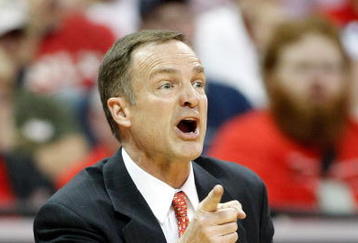 LAS VEGAS - MARCH 12:  Head coach Lon Kruger of the UNLV Rebels gestures to his players as they take on the San Diego State Aztecs during a quarterfinal game of the Conoco Mountain West Conference Basketball Championships at the Thomas & Mack Center March 12, 2009 in Las Vegas, Nevada. The Aztecs won 71-57.  (Photo by Ethan Miller/Getty Images)