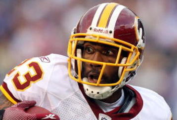 EAST RUTHERFORD, NJ - SEPTEMBER 13:  DeAngelo Hall #23 of the Washington Redskins runs the ball after an interception against the New York Giants on September 13, 2009 at Giants Stadium in East Rutherford, New Jersey.  (Photo by Jim McIsaac/Getty Images)