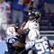 INDIANAPOLIS - SEPTEMBER 13:  David Garrard #9 of the Jacksonville Jaguars throws a pass while defended by Dwight Freeney #93,Gary Brackett #58 and Robert Mathis #98 of the Indianapolis Colts during the game at Lucas Oil Stadium on September 13, 2009 in Indianapolis, Indiana.  (Photo by Andy Lyons/Getty Images)