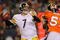 DENVER - NOVEMBER 09: Ben Roethlisberger #7 of the Pittsburgh Steelers drops back to pass against the Denver Broncos at Invesco Field at Mile High on November 09, 2009 in Denver, Colorado. (Photo by Doug Pensinger/Getty Images)