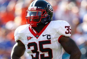 JACKSONVILLE, FL - OCTOBER 31:  Rennie Curran #35 of the Georgia Bulldogs against the Florida Gators at Jacksonville Municipal Stadium on October 31, 2009 in Jacksonville, Florida.  (Photo by Kevin C. Cox/Getty Images)