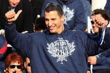 NEW YORK - NOVEMBER 06:  Andy Pettitte #46 of the New York Yankees waves to the crowd after accepting his key to the city at the New York Yankees World Series Victory Celebration at City Hall on November 6, 2009 in New York, New York.  (Photo by Jim McIsaac/Getty Images)