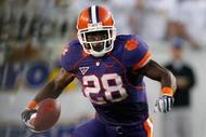 ATLANTA - SEPTEMBER 10:  C.J. Spiller #28 of the Clemson Tigers against the Georgia Tech Yellow Jackets at Bobby Dodd Stadium on September 10, 2009 in Atlanta, Georgia.  (Photo by Kevin C. Cox/Getty Images)