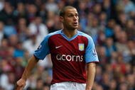 BIRMINGHAM, ENGLAND - APRIL 12:  Luke Young of Villa in action during the Premier League  match between Aston Villa and Everton at Villa Park on April 12, 2009 in Birmingham, England.  (Photo by Stu Forster/Getty Images)