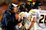 AUBURN, AL - SEPTEMBER 19:  Head coach Bill Stewart of the West Virginia Mountaineers against the Auburn Tigers at Jordan-Hare Stadium on September 19, 2009 in Auburn, Alabama.  (Photo by Kevin C. Cox/Getty Images)