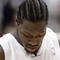 AUBURN HILLS, MI - MAY 17:  Ben Wallace #3 of the Detroit Pistons reacts after missing the first of two free throws late in game five of the Eastern Conference Semifinals against the Cleveland Cavaliers during the 2006 NBA Playoffs at the Palace of Aubrun Hills on May 17, 2006 in Auburn Hills, Michigan. The Cavs defeated the Pistons 86-84 and lead the series 3-2.  NOTE TO USER: User expressly acknowledges and agrees that, by downloading and or using this photograph, User is consenting to the terms and conditions of the Getty Images License Agreement.  (Photo by Gregory Shamus/Getty Images)