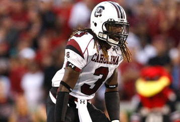 ATHENS, GA - SEPTEMBER 12:  Jarvis Giles #3 of the South Carolina Gamecocks against the Georgia Bulldogs at Sanford Stadium on September 12, 2009 in Athens, Georgia.  (Photo by Kevin C. Cox/Getty Images)