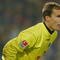 HANNOVER, GERMANY - OCTOBER 17:  Goalkeeper Robert Enke of Hannover 96 eyes the play from his position during their Bundesliga match against Vfl Wolfsburg on October 17, 2004 at AWD Arena in Hannover, Germany. Hannover won 3-0. (Photo by Victor Decolongon/Getty Images)