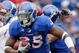 LAWRENCE, KS - OCTOBER 10:  Toben Opurum #35 of the Kansas Jayhawks runs with the ball during the game against the Iowa State Cyclones on October 10, 2009 at Memorial Stadium in Lawrence, Kansas. (Photo by Jamie Squire/Getty Images)