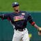 ST. LOUIS, MO - JULY 12:  World Futures All-Star Alcides Escobar of the Milwaukee Brewers throws during the 2009 XM All-Star Futures Game at Busch Stadium on July 12, 2009 in St. Louis, Missouri. (Photo by Jamie Squire/Getty Images)