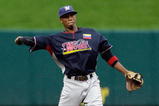 ST. LOUIS, MO - JULY 12:  World Futures All-Star Alcides Escobar of the Milwaukee Brewers throws during the 2009 XM All-Star Futures Game at Busch Stadium on July 12, 2009 in St. Louis, Missouri. (Photo by Jamie Squire/Getty Images)