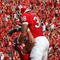 PISCATAWAY, NJ - SEPTEMBER 07:  Joe Martinek #38 of the Rutgers Scarlet Knights celebrates his touchdown against the Cincinnati Bearcats with teammate Howard Barbieri #74 at Rutgers Stadium on September 7, 2009 in Piscataway, New Jersey.  (Photo by Jim McIsaac/Getty Images)