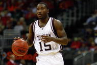 KANSAS CITY, MO - MARCH 13: Donald Sloan #15 of the Texas A&M Aggies dribbles against the Iowa State Cyclones during day 1 of the Big 12 Men's Basketball Tournament on March 13, 2008 at the Sprint Center in Kansas City, Missouri. (Photo by Jamie Squire/Getty Images)