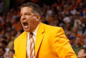 TAMPA, FL - MARCH 15:  Head coach Bruce Pearl of the Tennessee Volunteers argues a call with the referees during the game against the Mississippi State Bulldogs during the Championship game of the SEC Men's Basketball Tournament on March 15, 2009 at The St. Pete Times Forum in Tampa, Florida.   The Bulldogs defeated the Volunteers 64-61.  (Photo by Chris Graythen/Getty Images)