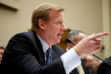 WASHINGTON - NOVEMBER 03: National Football League Commissioner Roger Goodell testifies on Capitol Hill on November 3, 2009 in Washington, DC. The hearing focused on doping in professional sports.(Photo by Brendan Hoffman/Getty Images)