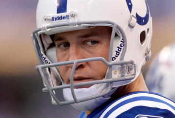 INDIANAPOLIS - NOVEMBER 08:  Peyton Manning #18 of the Indianapolis Colts is pictured during the NFL game against the Houston Texans at Lucas Oil Stadium on November 8, 2009 in Indianapolis, Indiana.  The Colts won 20-17.  (Photo by Andy Lyons/Getty Images)