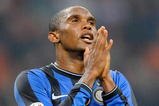 MILAN, ITALY - OCTOBER 24:  Samuel Eto'o of FC Internazionale Milano during the Serie A match between Inter Milan and Catania Calcio at Stadio Giuseppe Meazza on October 24, 2009 in Milan, Italy.  (Photo by Claudio Villa/Getty Images)