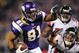 MINNEAPOLIS - DECEMBER 21:  Visanthe Shiancoe #81 of the Minnesota Vikings carries the ball during an NFL game against the Atlanta Falcons at the Hubert H. Humphrey Metrodome, on December 21, 2008 in Minneapolis, Minnesota.  (Photo by Tom Dahlin/Getty Images)