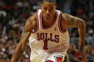 CHICAGO - OCTOBER 29: Derrick Rose #1 of the Chicago Bulls brings the ball upcourtagainst the San Antonio Spurs at the United Center on October 29, 2009 in Chicago, Illinois. The Bulls defeated the Spurs 92-85. (Photo by Jonathan Daniel/Getty Images)