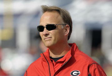 ORLANDO, FL - JANUARY 1: Coach Mark Richt of the University of Georgia directs play against the Michigan State Spartans at the 2009 Capital One Bowl at the Citrus Bowl on January 1, 2009 in Orlando, Florida.  (Photo by Al Messerschmidt/Getty Images) 