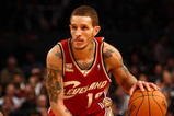 NEW YORK - NOVEMBER 06:  Delonte West #13 of the Cleveland Cavaliers drives to the basket against the New York Knicks at Madison Square Garden November 6, 2009 in New York City. NOTE TO USER: User expressly acknowledges and agrees that, by downloading and/or using this Photograph, User is consenting to the terms and conditions of the Getty Images License Agreement.  (Photo by Chris McGrath/Getty Images)