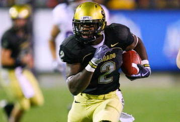 BOULDER, CO - OCTOBER 17: Darrell Scott #2 of the Colorado Buffaloes runs with the ball during the game against the Kansas Jayhawks at Folsom Field on October 17, 2009 in Boulder, Colorado. (Photo by Garrett W. Ellwood/Getty Images)